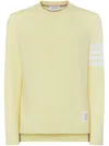 Thom Browne Cotton Sweater In Yellow