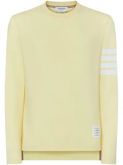 Thom Browne Cotton Sweater In Yellow