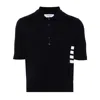 Thom Browne 4-bar Knit Polo Shirt