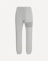 Thom Browne Solid Loopback Overdyed 4-bar Sweatpants In Gray