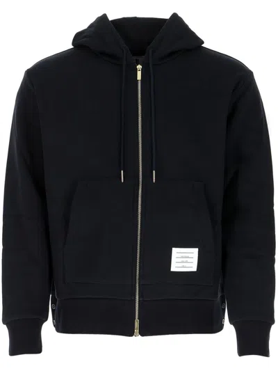 Thom Browne Cotton Sweatshirt In Blue