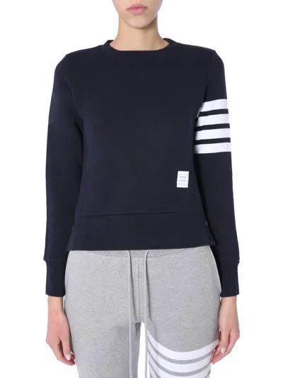 Thom Browne Cotton Sweatshirt In Blue