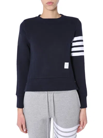 Thom Browne Crewneck In Blue