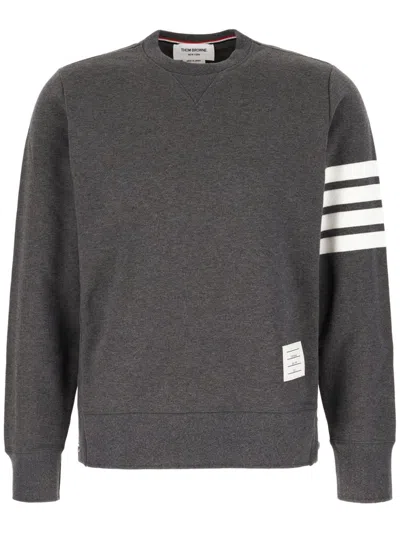 Thom Browne Cotton Sweatshirt In Gray