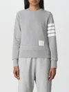 Thom Browne 4-bar Sweatshirt In Grey
