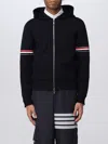 Thom Browne Hoodie In Navy