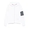 Thom Browne Slim-fit Striped Loopback Cotton-jersey Zip-up Hoodie