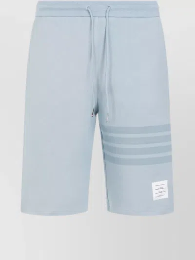 THOM BROWNE COTTON SWEATSHORTS SIGNATURE STRIPES