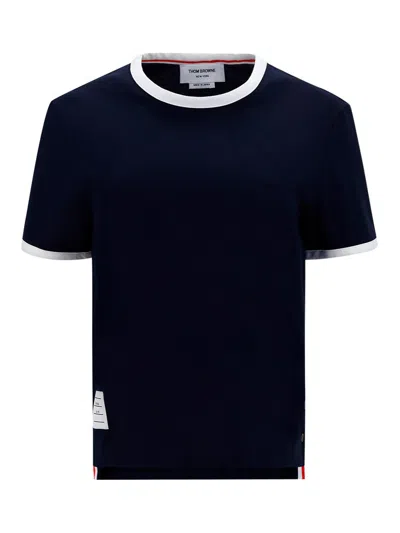 Thom Browne Ringer T-shirt In Animal Print