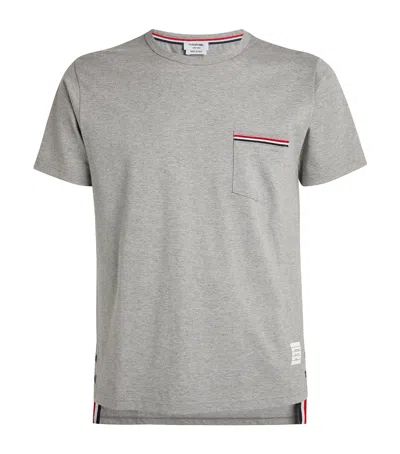 Thom Browne Cotton T-shirt In Gray