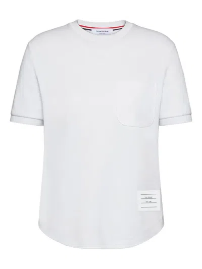 Thom Browne Cotton Milano Pocket T-shirt Clothing In White