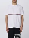 Thom Browne Medium Weight Jersey Short Sleeve T-shirt In White