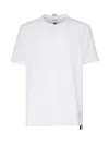 Thom Browne Central Striped T-shirt On The Back In White