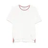 Thom Browne White T-shirt With Tricolour Detail Men