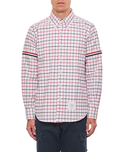 THOM BROWNE COTTON TATTERSALL SHIRT