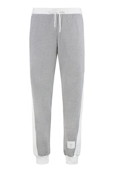 Thom Browne Cotton Track-pants In Gray