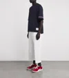 Thom Browne Polo Shirt With Lapel Short Sleeve In Navy