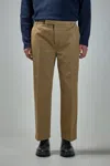Thom Browne Cotton Twill Chino Trouser In Brown