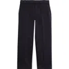 Thom Browne Cotton Twill Crop Chinos In Navy
