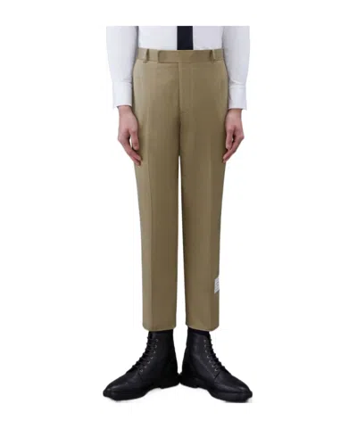 Thom Browne Cotton Twill Unconstructed Chino Trouser In Brown