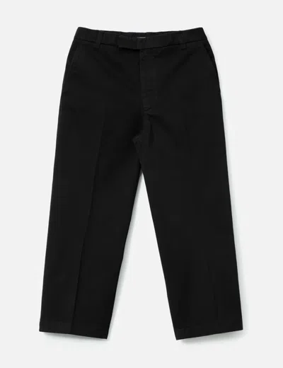 Thom Browne Cotton Twill Utility Trousers In Black