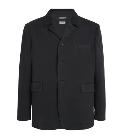 Thom Browne Cotton Unstructured Blazer In Black