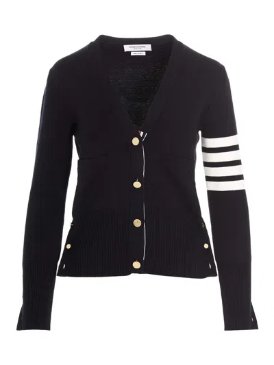 Thom Browne Cardigan In Blue