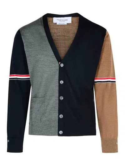 Thom Browne Fun Multicolor Irgin Wool Cardigan
