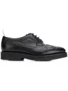 Thom Browne Crepe Sole Longwing Brogues In Black