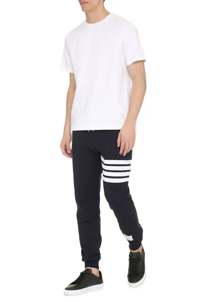 Thom Browne Crew-neck Cotton T-shirt In White