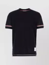 THOM BROWNE CREW NECK COTTON T-SHIRT