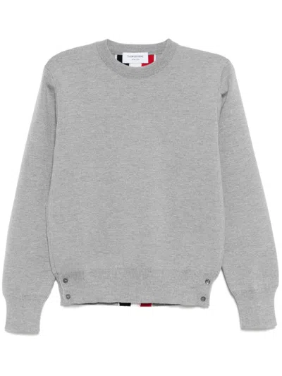Thom Browne Crew-neck Jumper In Grey