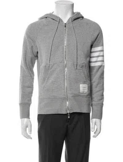 Pre-owned Thom Browne Crew Neck Long Sleeve Hoodie In Gray