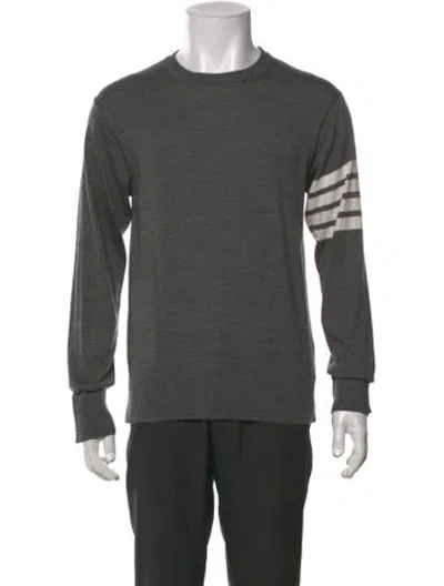 Pre-owned Thom Browne Crew Neck Long Sleeve Pullover In Multi