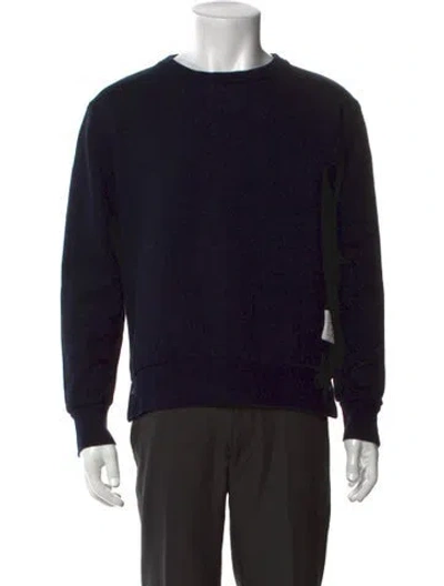 Pre-owned Thom Browne Crew Neck Long Sleeve Sweatshirt In Black