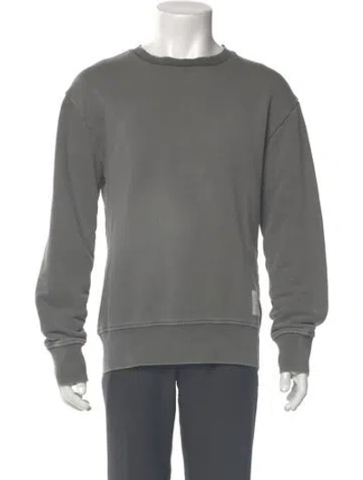 Pre-owned Thom Browne Crew Neck Long Sleeve Sweatshirt In Gray