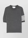 Thom Browne 4bar Wool Top In Gray