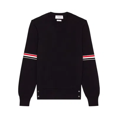 Pre-owned Thom Browne Crew Neck Pullover 'navy' | Blue | Men's Size 4