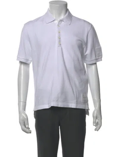 Pre-owned Thom Browne Crew Neck Short Sleeve Polo Shirt In Grey