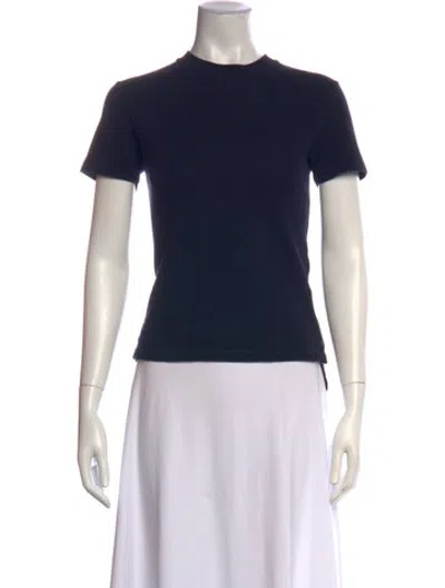Pre-owned Thom Browne Crew Neck Short Sleeve T-shirt In Blue