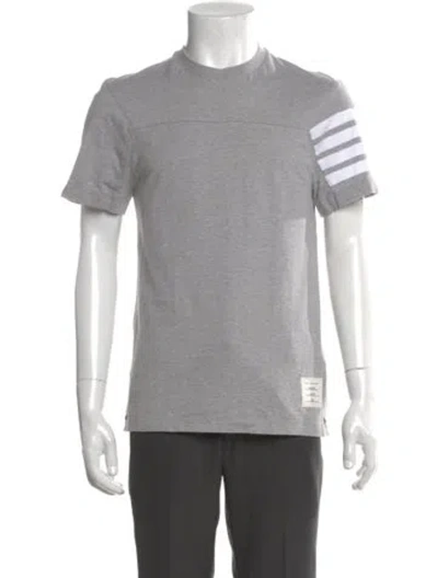 Pre-owned Thom Browne Crew Neck Short Sleeve T-shirt In Gray