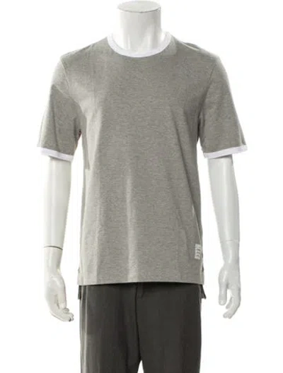 Pre-owned Thom Browne Crew Neck Short Sleeve T-shirt In Gray