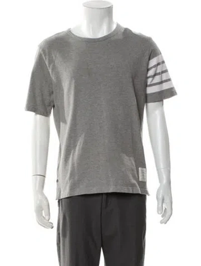 Pre-owned Thom Browne Crew Neck Short Sleeve T-shirt In Gray