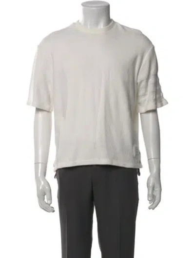 Pre-owned Thom Browne Crew Neck Short Sleeve T-shirt In Gray
