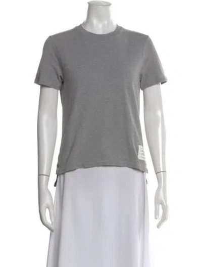 Pre-owned Thom Browne Crew Neck Short Sleeve T-shirt In Gray
