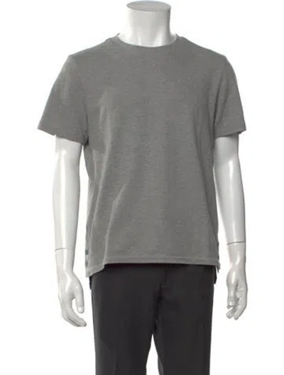 Pre-owned Thom Browne Crew Neck Short Sleeve T-shirt In Gray