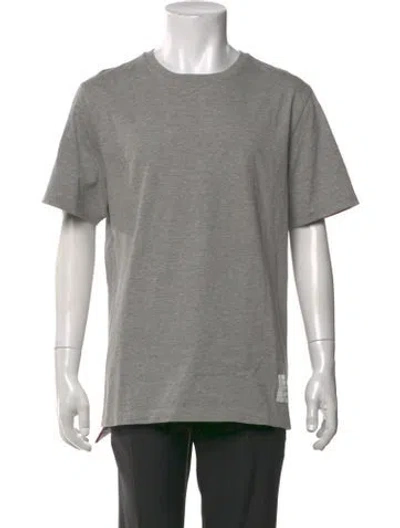 Pre-owned Thom Browne Crew Neck Short Sleeve T-shirt In Grey