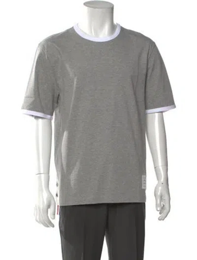 Pre-owned Thom Browne Crew Neck Short Sleeve T-shirt In Grey