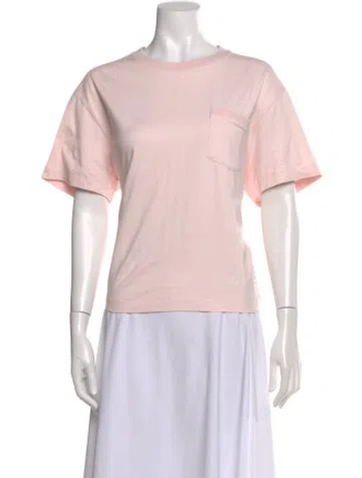 Pre-owned Thom Browne Crew Neck Short Sleeve T-shirt In Pink