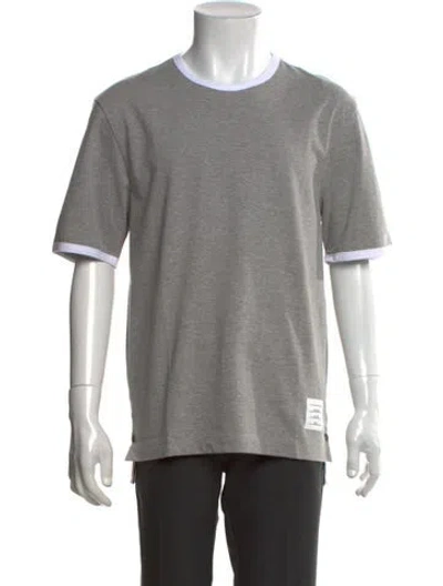 Pre-owned Thom Browne Crew Neck Short Sleeve T-shirt W/ Tags In Grey